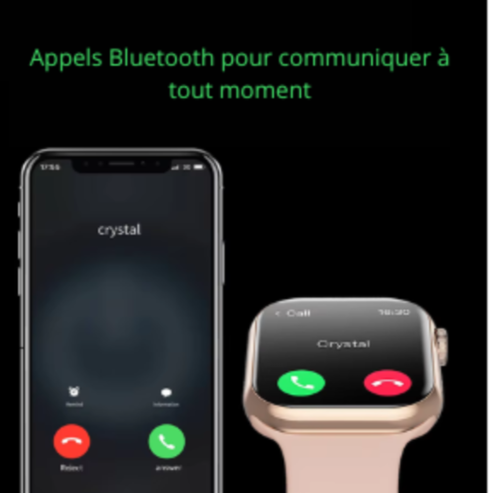Nouvelle montre intelligente 2024 avec recharge sans fil